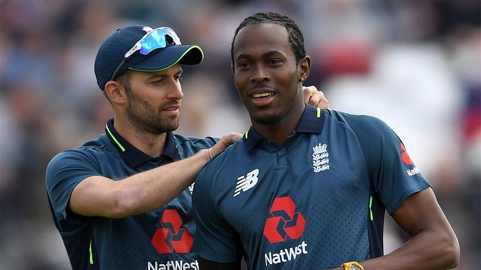 England’s Mark Wood and Jofra Archer during the ODI series against Pakistan.