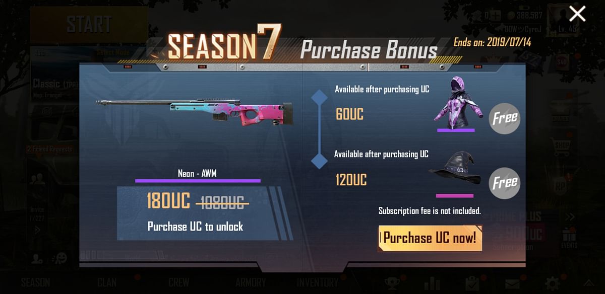 PUBG Season 7 adds more weapons and a new server to the game.