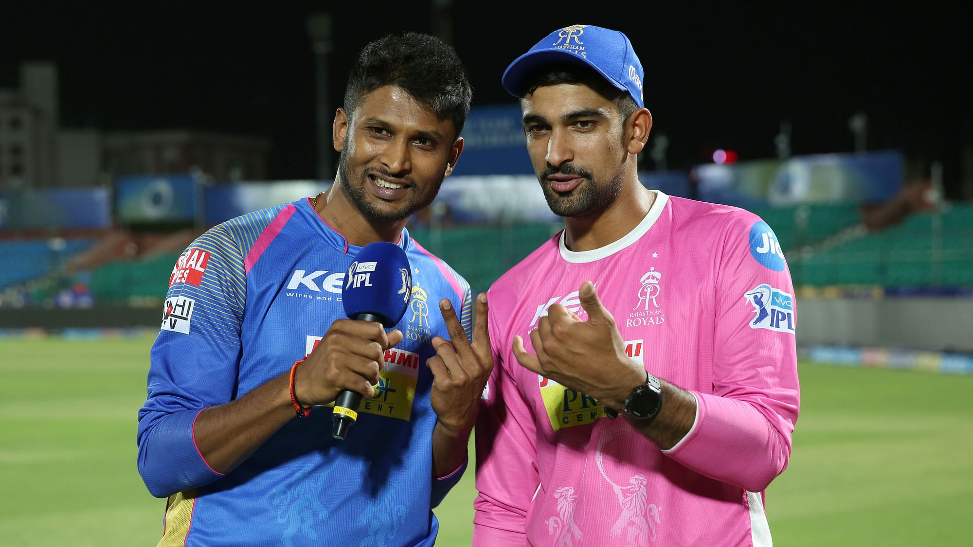 Rajasthan Royals have posted a video with Ish Sodhi rapping lines on his team-mates