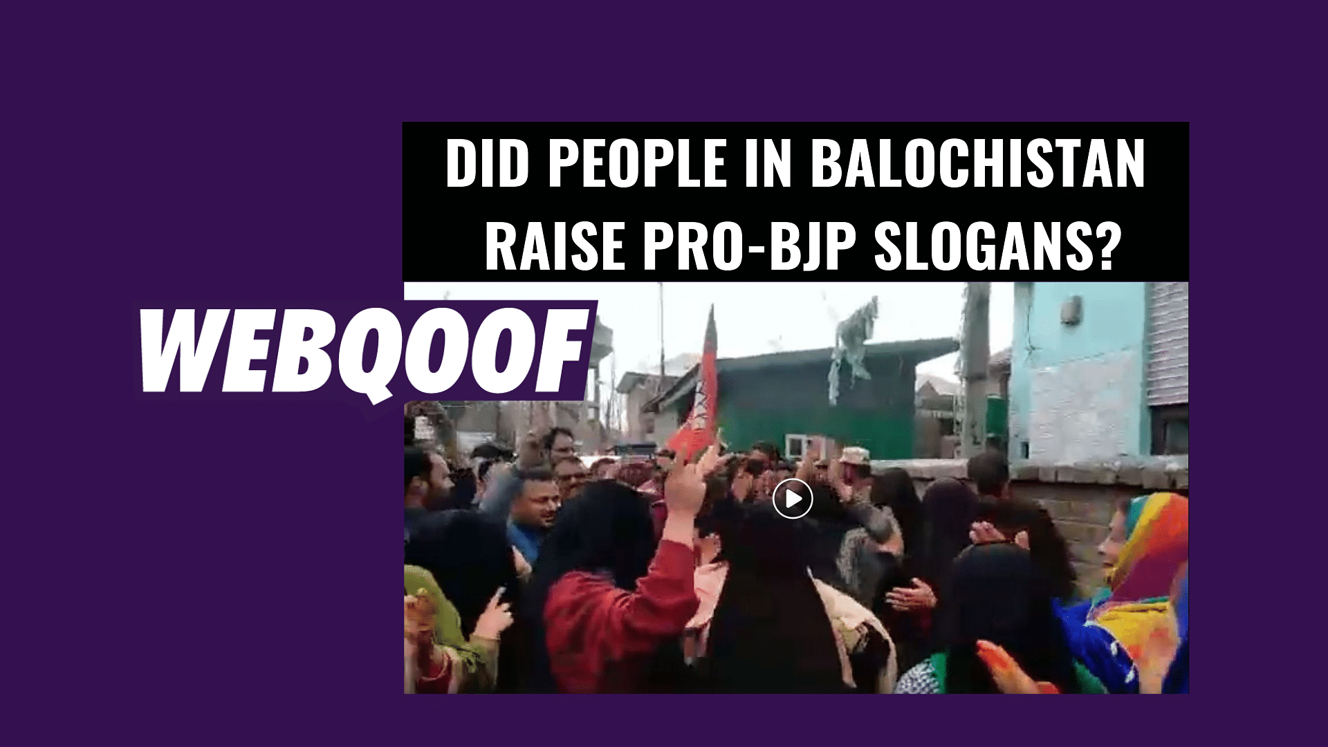 The slogans were raised on the day BJP candidate Sofi Yousuf had to file his nominations from Anantnag, Kashmir.