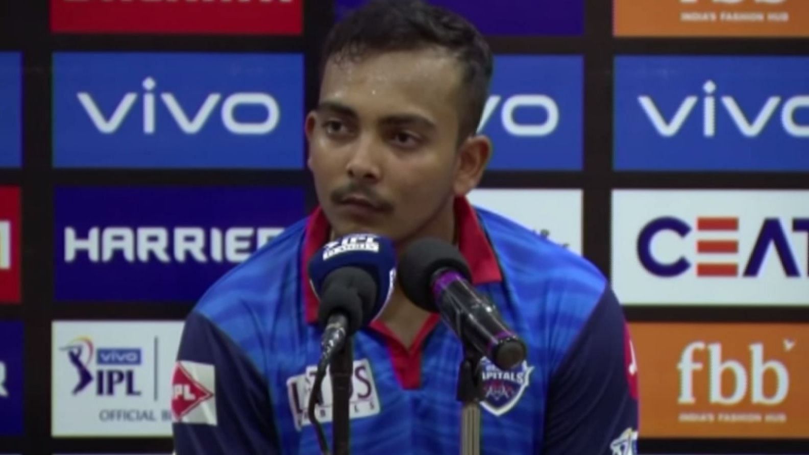 Prithvi Shaw talked about his teammate Rishab Pant’s performance, the pressure in the dugout and more.