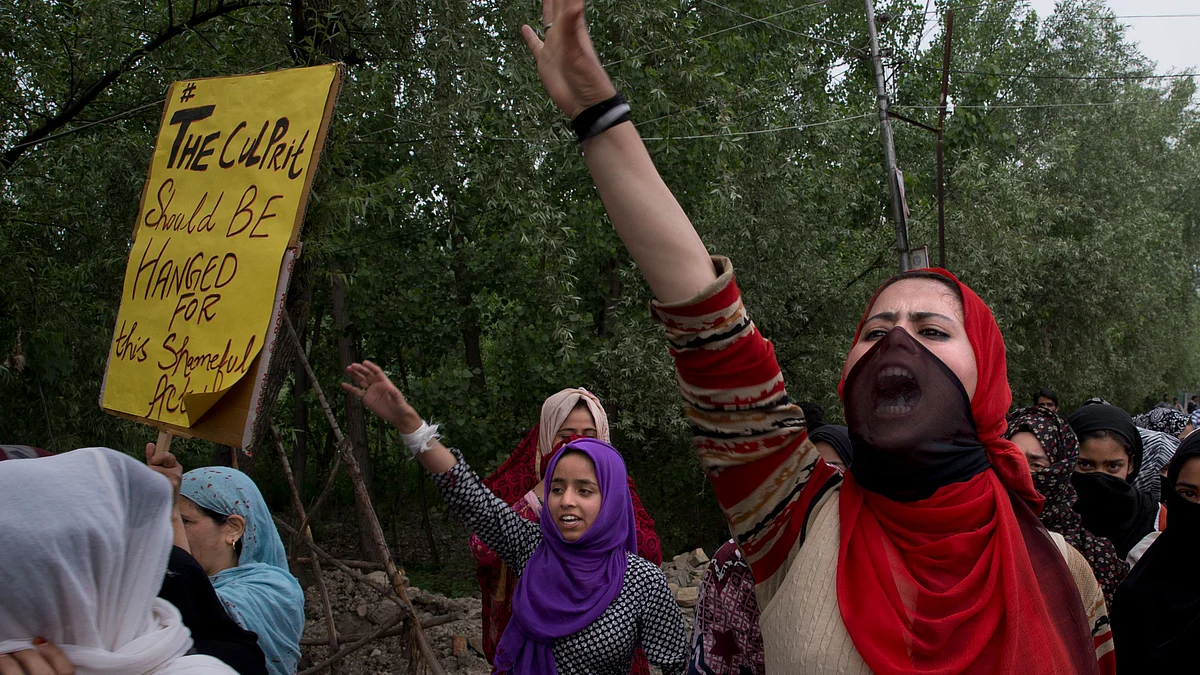 Protests followed after alleged rape of a 3-year-old girl in Kashmir.