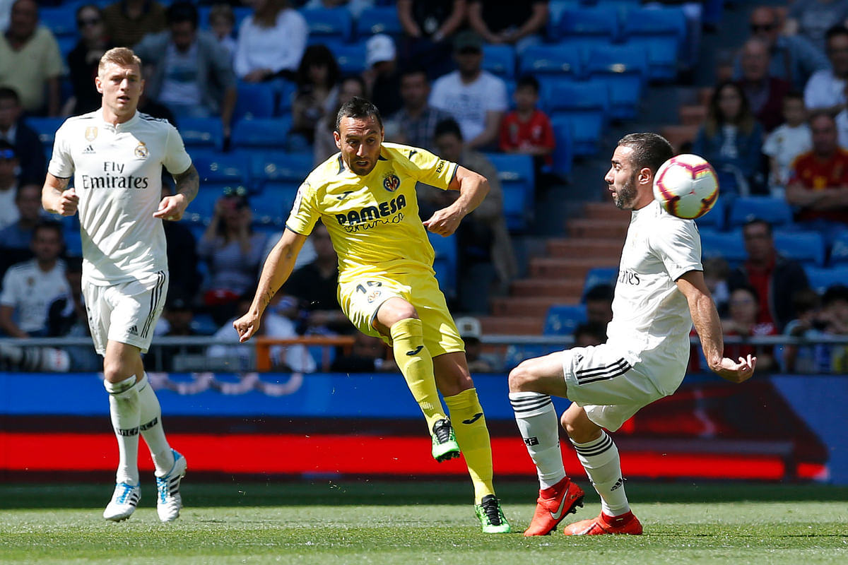 A brace from Mariano and a goal from Jesus Vallejo helped Real Madrid beat Villarreal 3-2.