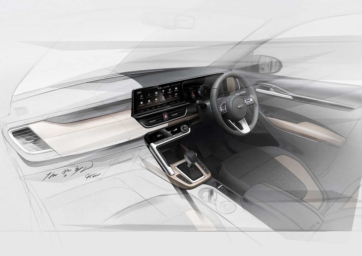 The company had earlier released the sketches of the interior of the mid-range SUV.