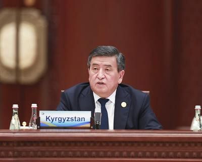 Kyrgyz President Sooronbay Jeenbekov. (Xinhua/Pang Xinglei/IANS)