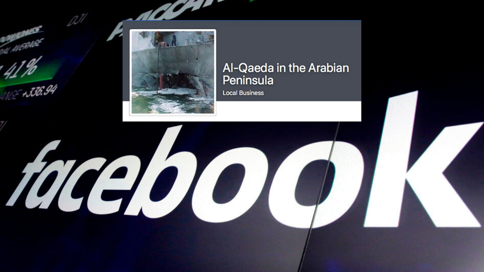 Facebook, Inset: a page named ‘Al-Qaeda in the Arabian Peninsula.’