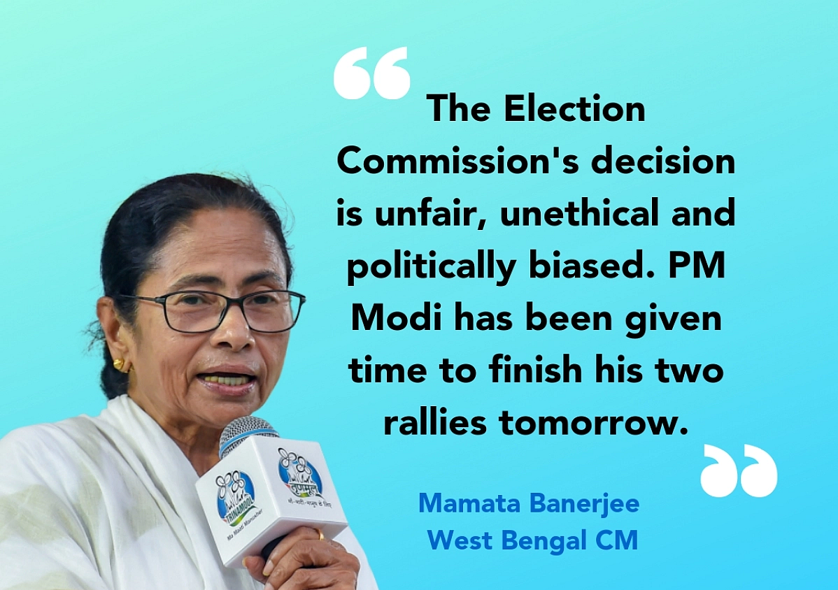 Why Allow PM’s Rallies?: Mamata, Yechury Slam EC’s WB Campaign Ban