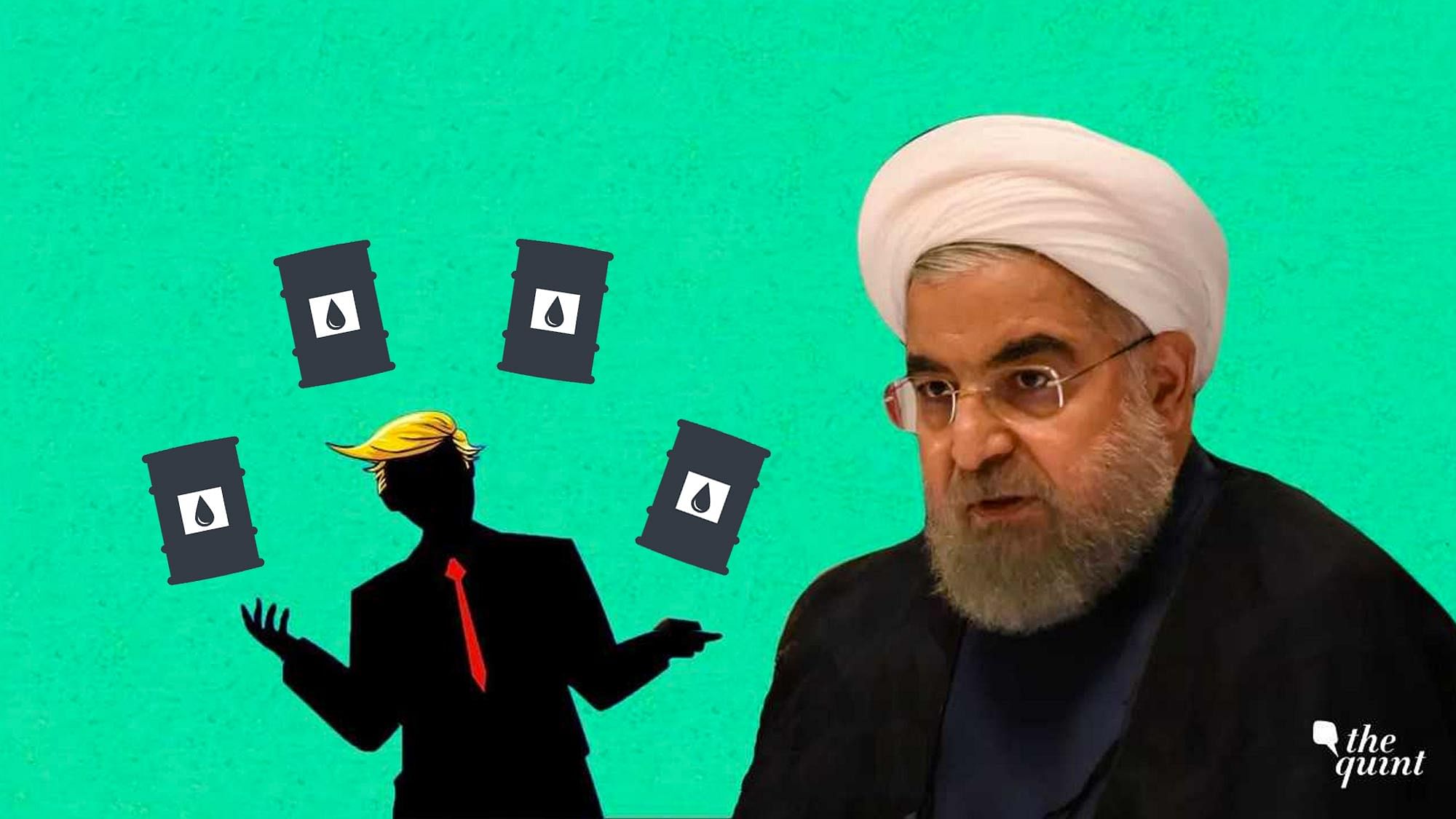 Image of Iran’s President Hassan Rouhani, and an artistic impression of US President Trump, used for representational purposes.