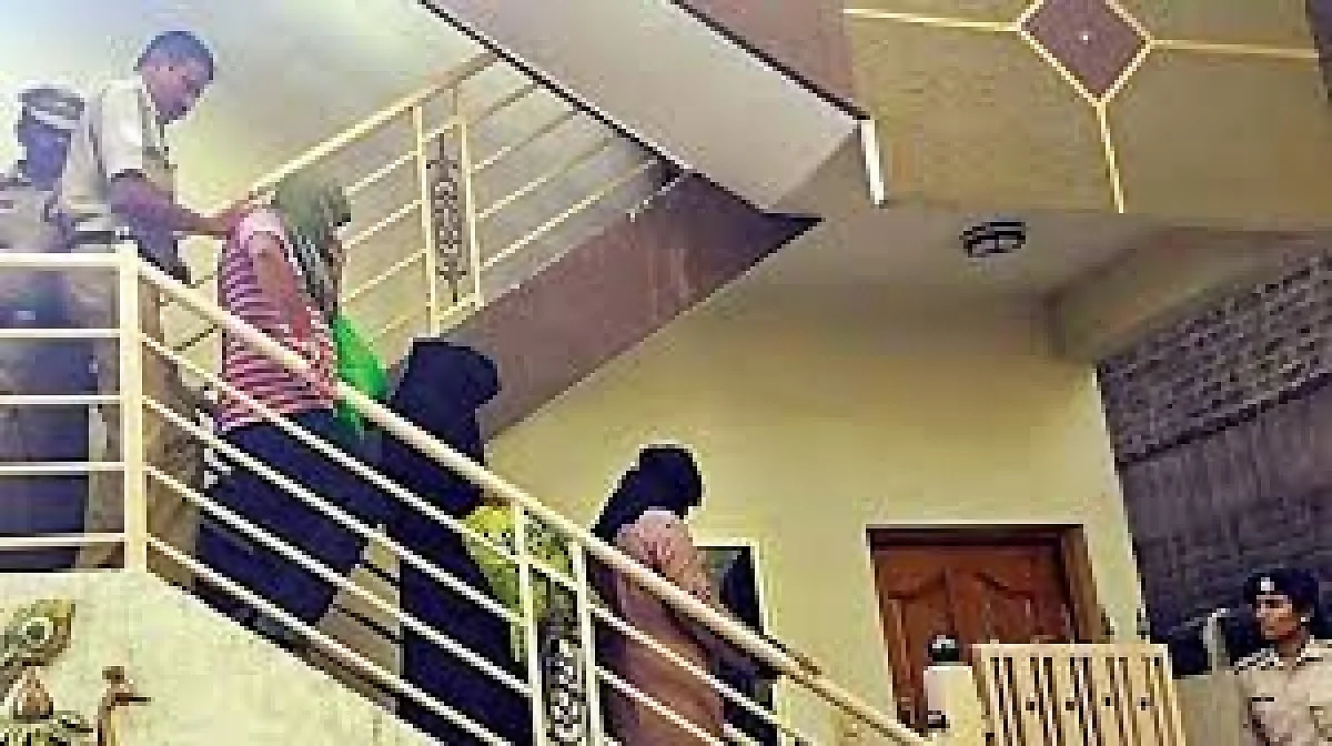 The couple during their arrest in May 2017