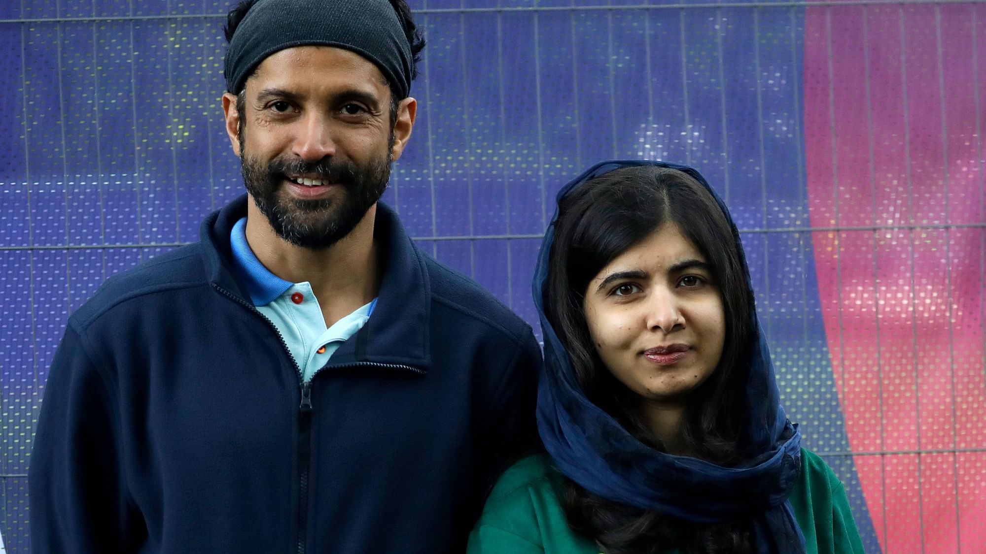 Malala Yousufzai and Farhan Akhtar at opening ceremony of 2019 ICC World Cup.