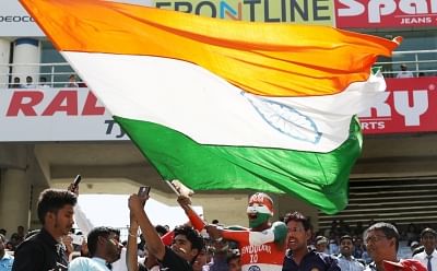 Indian cricket fan Sudhir Kumar Chaudhary. (Photo: Surjeet Yadav/IANS)