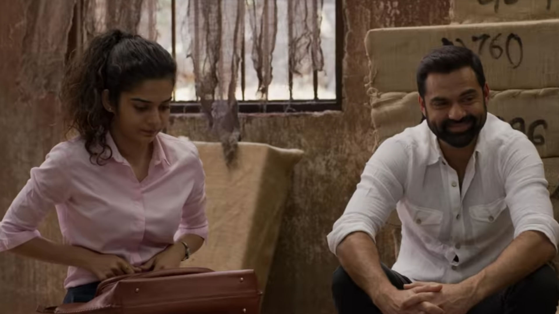 Mithila Palkar and Abhay Deol in a still from Netflix Indian Original film <i>Chopsticks</i>.