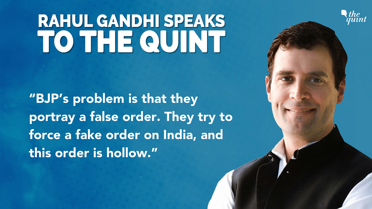 Gandhi further said that the BJP has “a hollow order”.