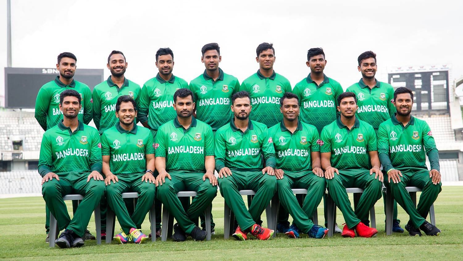 The Bangladesh cricket team competing at the 2019 ICC World Cup.