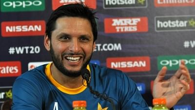 Shahid Afridi posted a tweet to congratulate India on their seventh World Cup win over Pakistan.&nbsp;