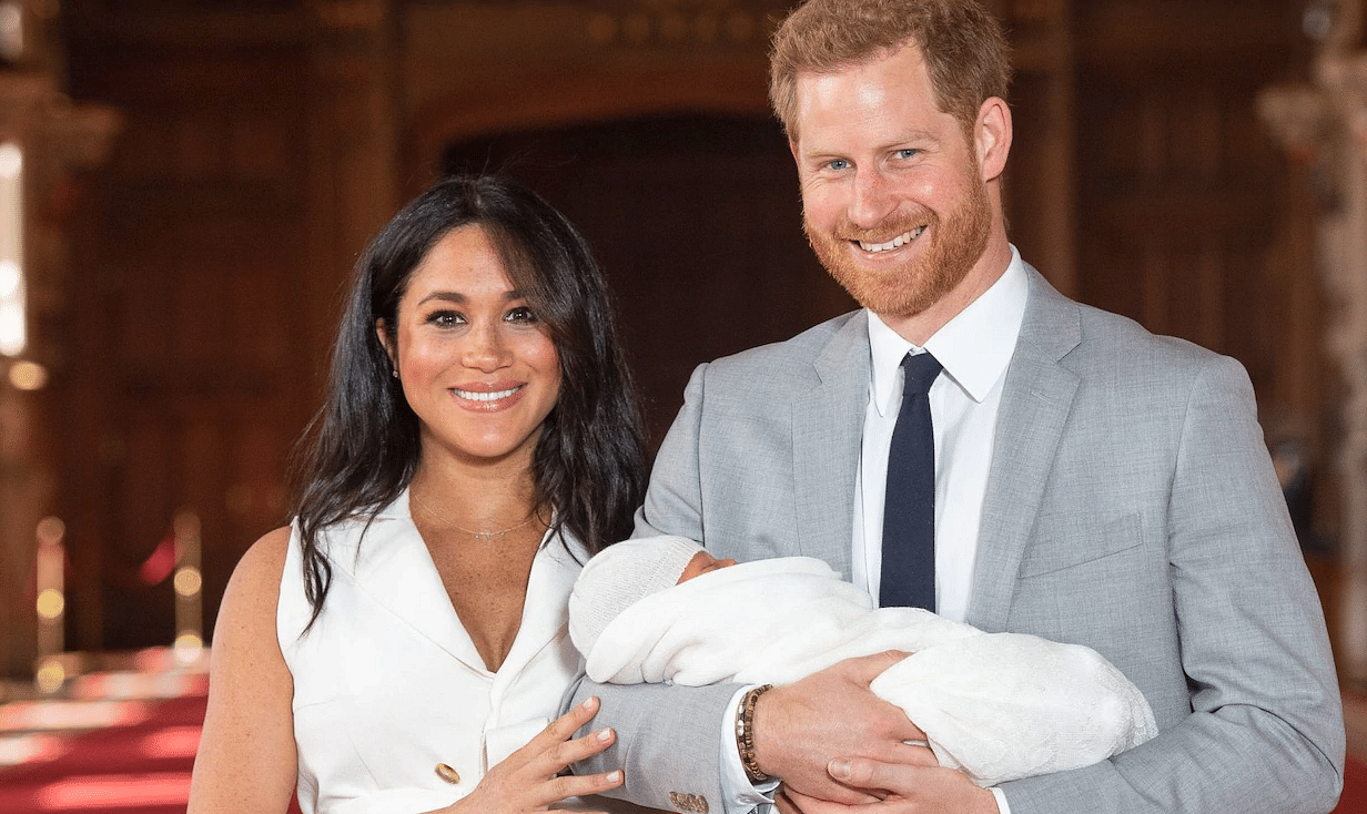 Baby Sussex with Duke and Duchess of Sussex