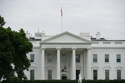 WASHINGTON, May 17, 2019 (Xinhua) -- Photo taken on May 17, 2019 shows the White House in Washington D.C., the United States. U.S. President Donald Trump on Friday delayed slapping additional tariffs on imported autos and auto parts for 180 days, saying in a proclamation carried by the White House