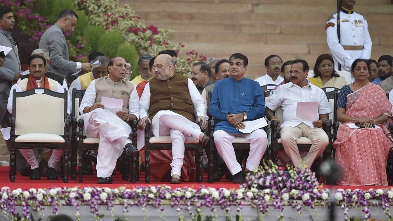 Rajnath Singh, Amit Shah and Nitin Gadkari are among the top leaders to take oath to become the part of Modi’s Cabinet.