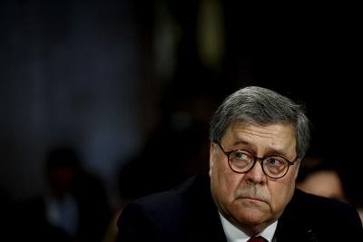 WASHINGTON, May 2, 2019 (Xinhua) -- U.S. Attorney General William Barr testifies at the Senate regarding the Russian Investigation and the Mueller Report on Capitol Hill in Washington D.C., the United States on May 1, 2019. (Xinhua/Ting Shen/IANS)