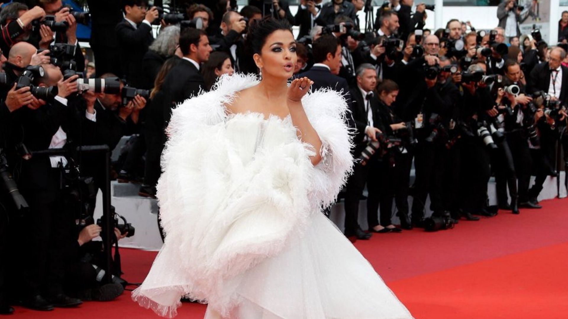 Aishwarya Rai Bachchan on the red carpet at Cannes 2019.