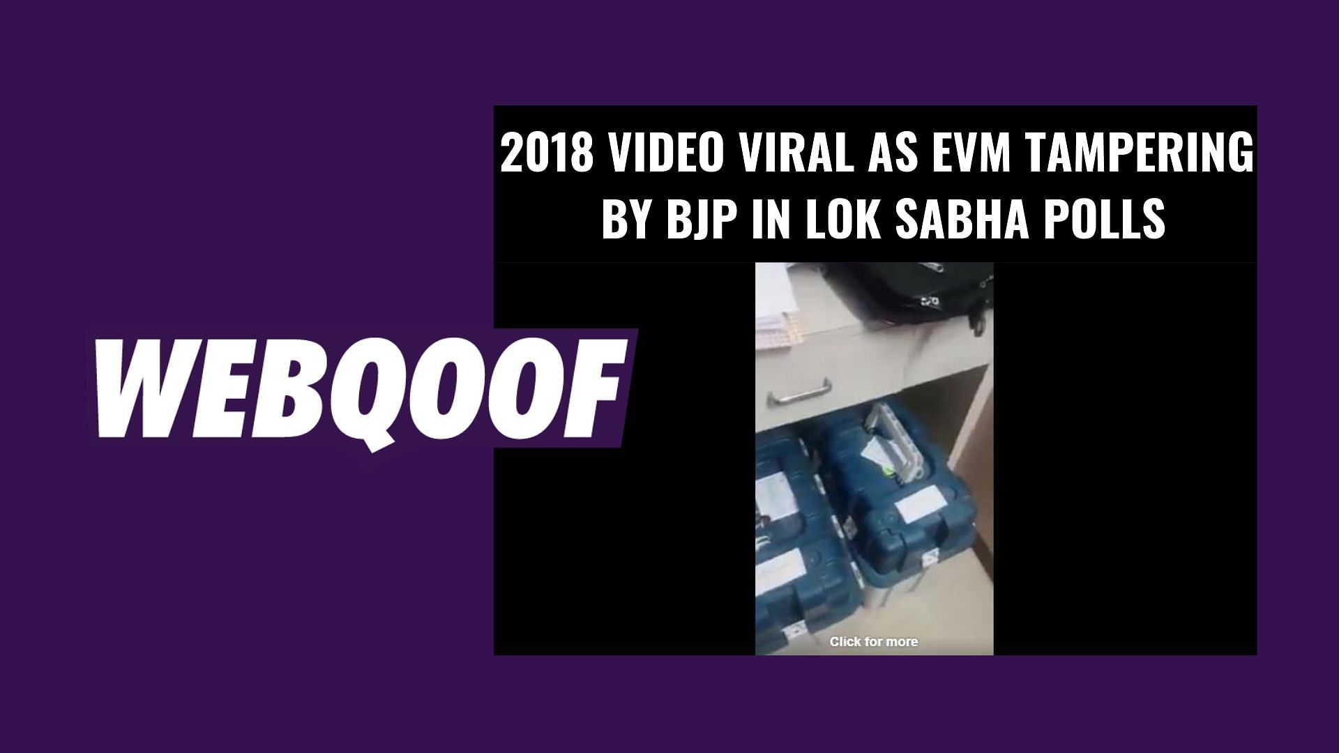 EVM Tampering Viral Video: The video, while true, is from the Madhya Pradesh elections which were held in December last year.