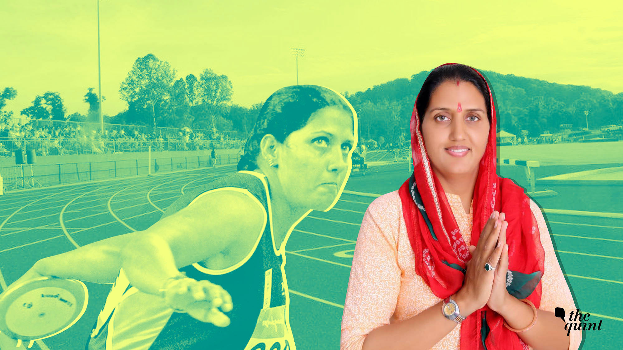 Krishna Poonia, who is a discus thrower, won the gold medal in the 2010 commonwealth games and is a Padma Shree awardee.