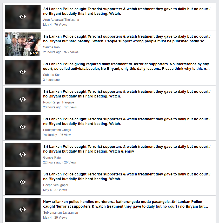 The video is viral on Facebook.