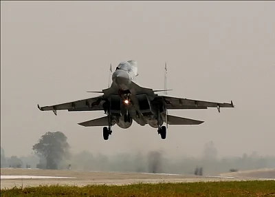 Sukhoi Su-30 fighter aircraft. 