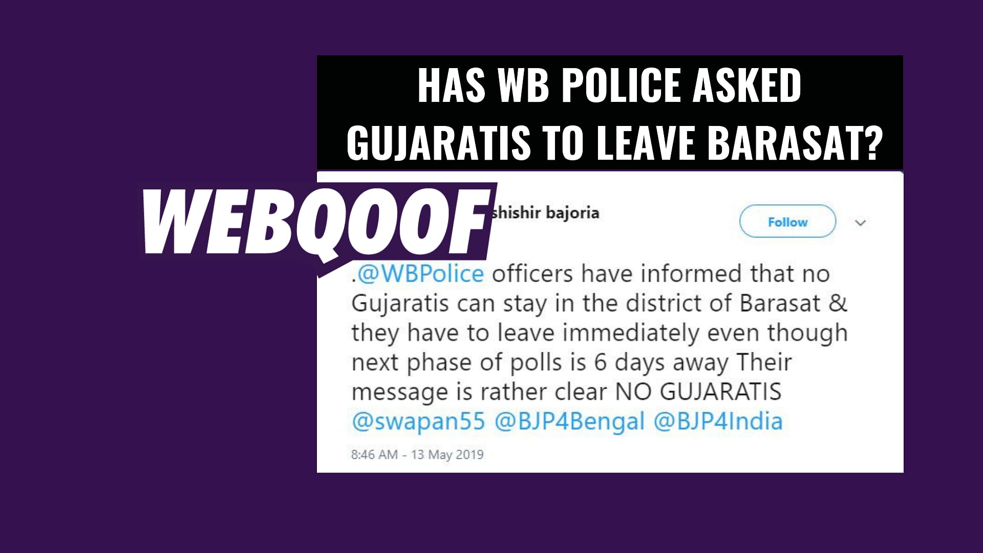 While chatter on social media suggests that all Gujaratis have been asked to leave, the state police denied this.