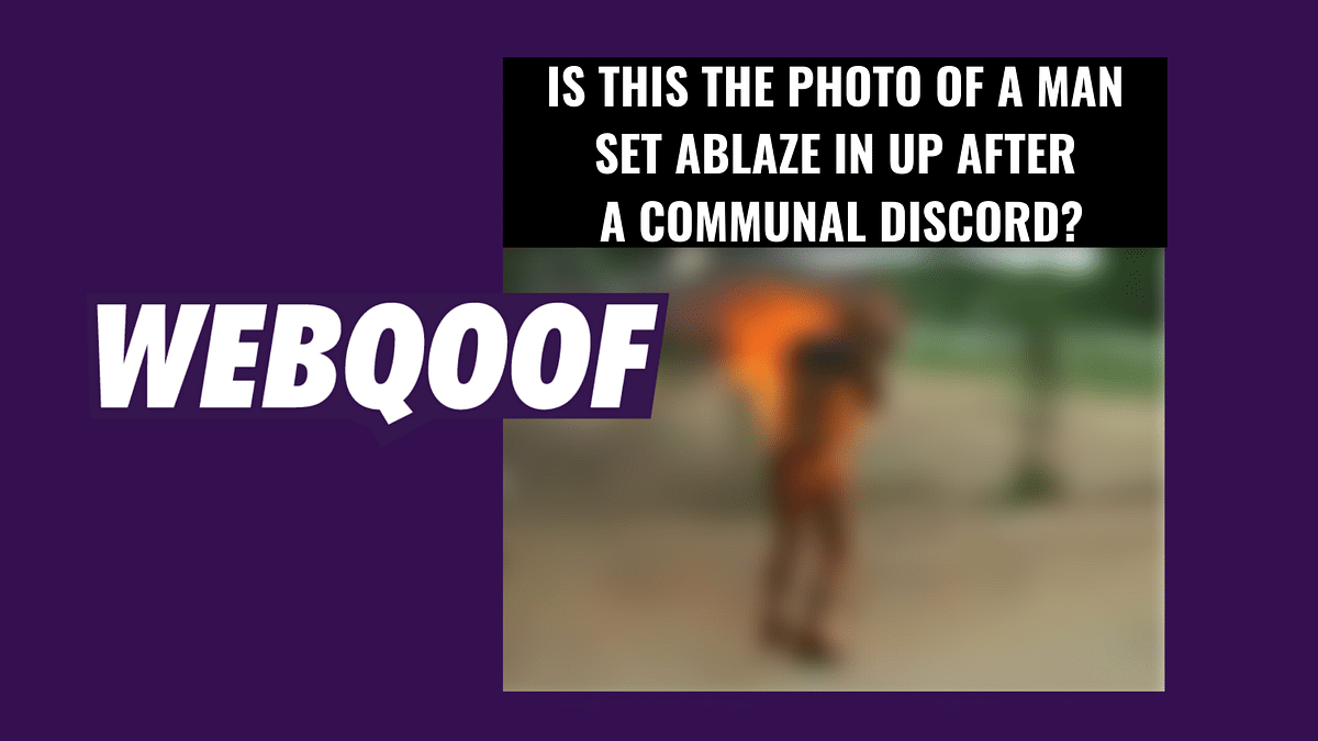 Youth Set Ablaze in Gonda, Unrelated Photo Used to Communalise
