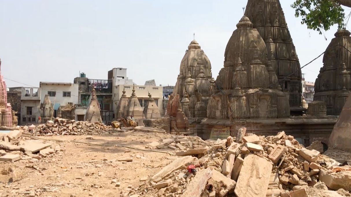 Around 250 houses were razed to build the Kashi-Vishwanath temple corridor.