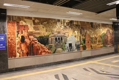 Art of commuting: Delhi metro stations double up as art galleries