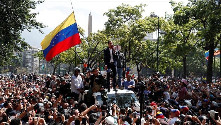 The newly freed, Leopoldo Lopez, the face of Venezuela’s fight for freedom, supports the coup against Maduro. 