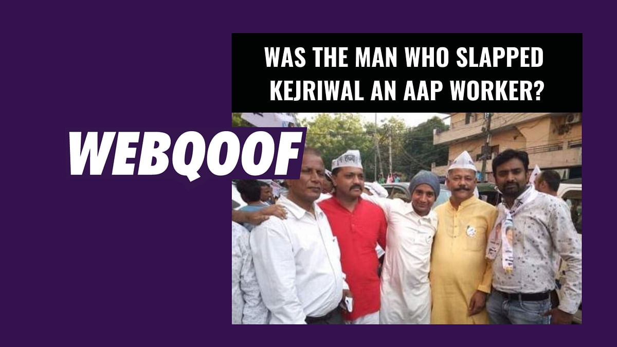 Photos of AAP Workers Falsely Shared As Man Who Slapped Kejriwal