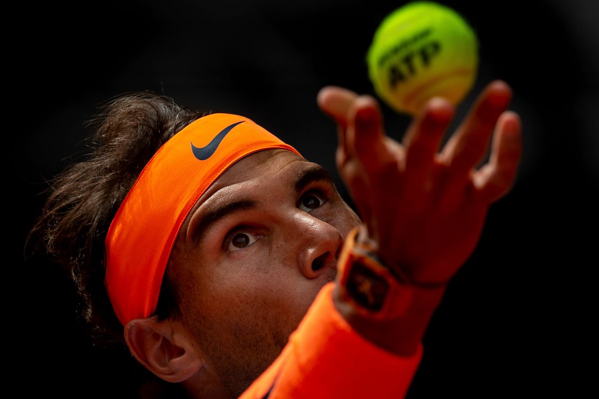 Nadal lost only 4 points on his serve in the first set and broke Auger-Aliassime thrice in the 2nd.