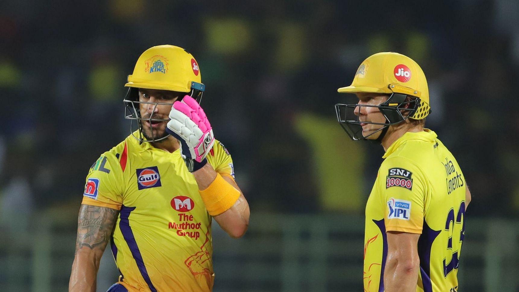 Du Plessis and Warner added an 81-run stand for CSK.&nbsp;