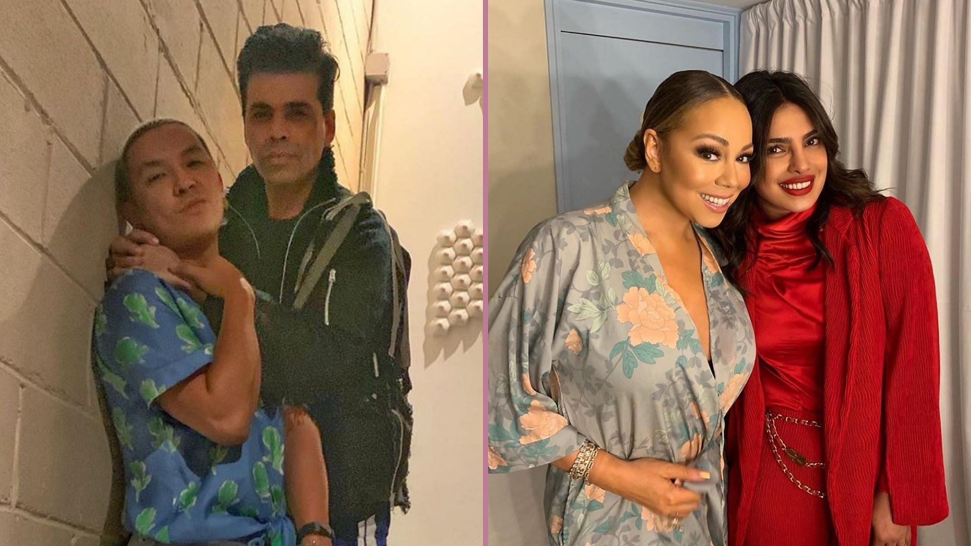 Karan Johar and Prabal Gurung partied in New York; Priyanka Chopra met her music idol Mariah Carey in London.