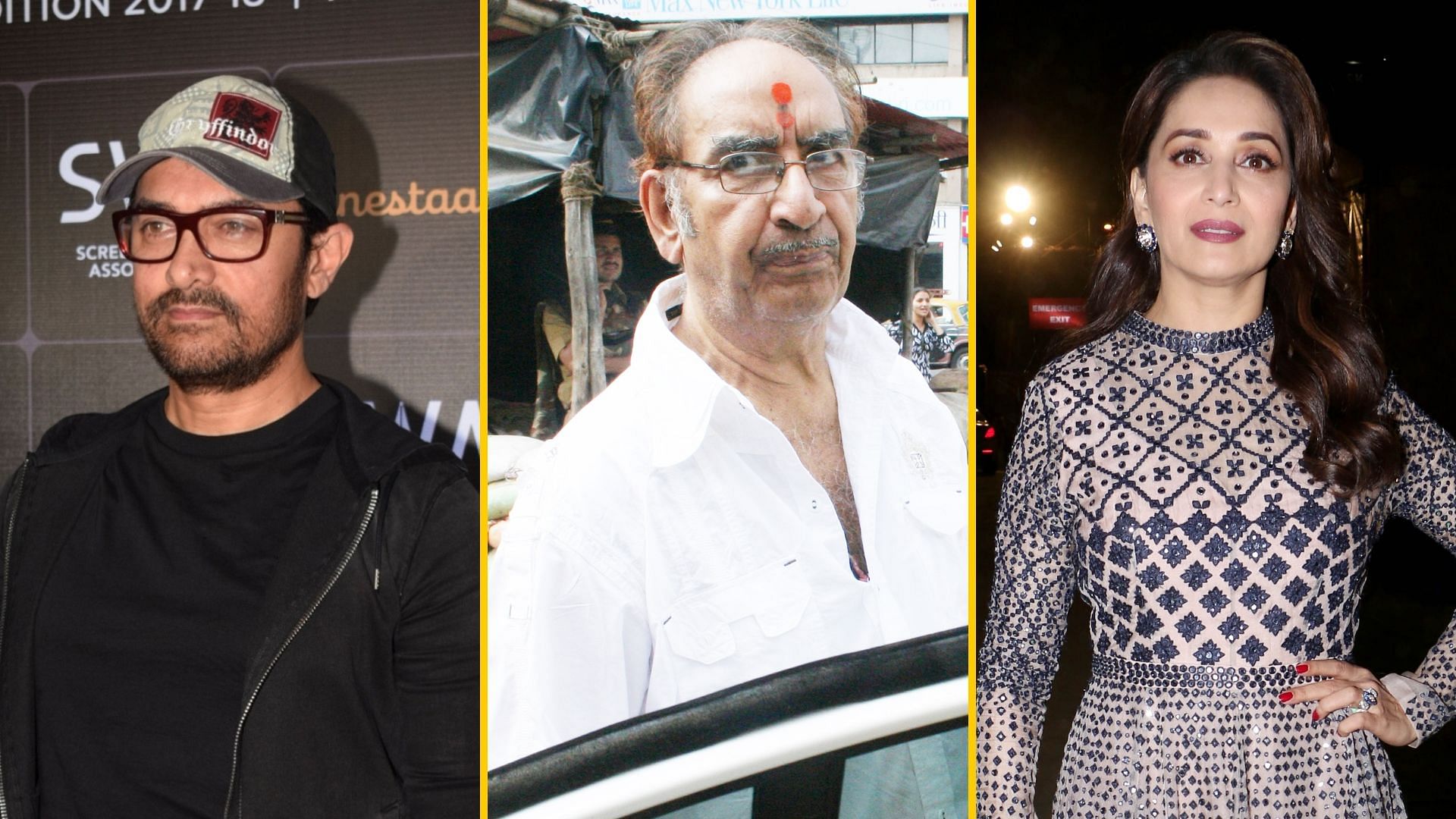 Aamir Khan, Madhuri Dixit and other Bollywood celebs mourned the demise of Ajay Devgn’s father Veeru Devgan.