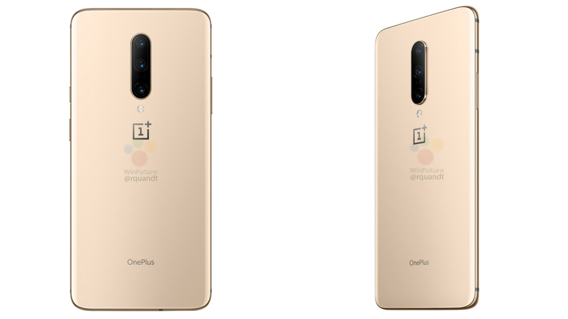 The leaked almond colour variation of OnePlus 7 Pro.