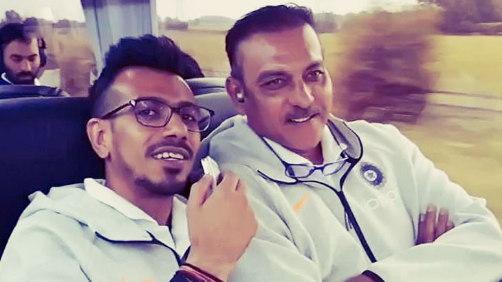 Chahal  engaged in a funny conversation with Ravi Shastri.&nbsp;