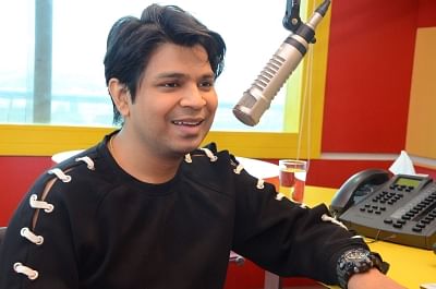 Hyderabad: Music director Ankit Tiwari at Radio Mirchi. (Photo: IANS)