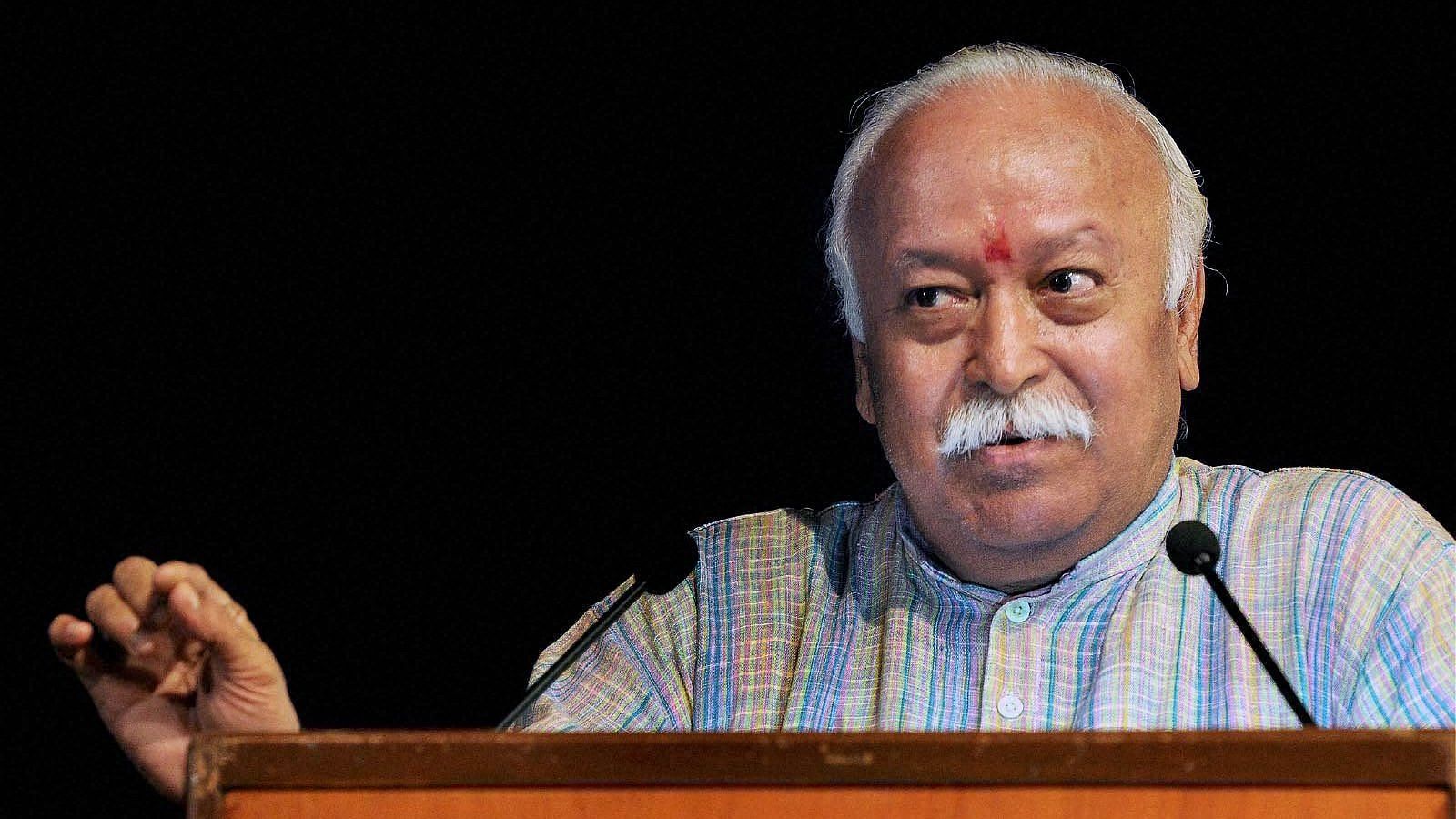 File image of RSS Chief Mohan Bhagwat.&nbsp;