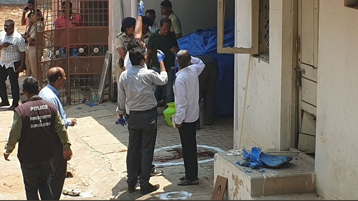 The explosion took place outside the residence of Rajarajeshwari Nagar MLA, Munirathna Naidu.