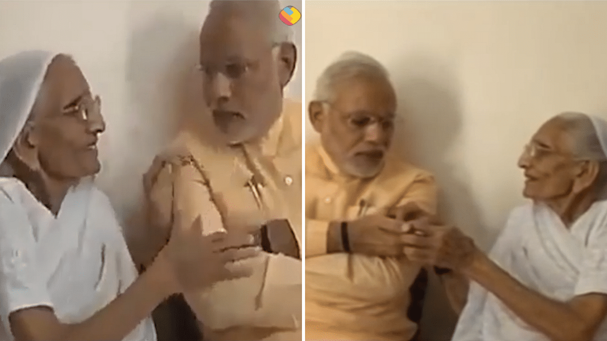 No, PM Modi did not meet his mother recently. The video is actually from 2014.