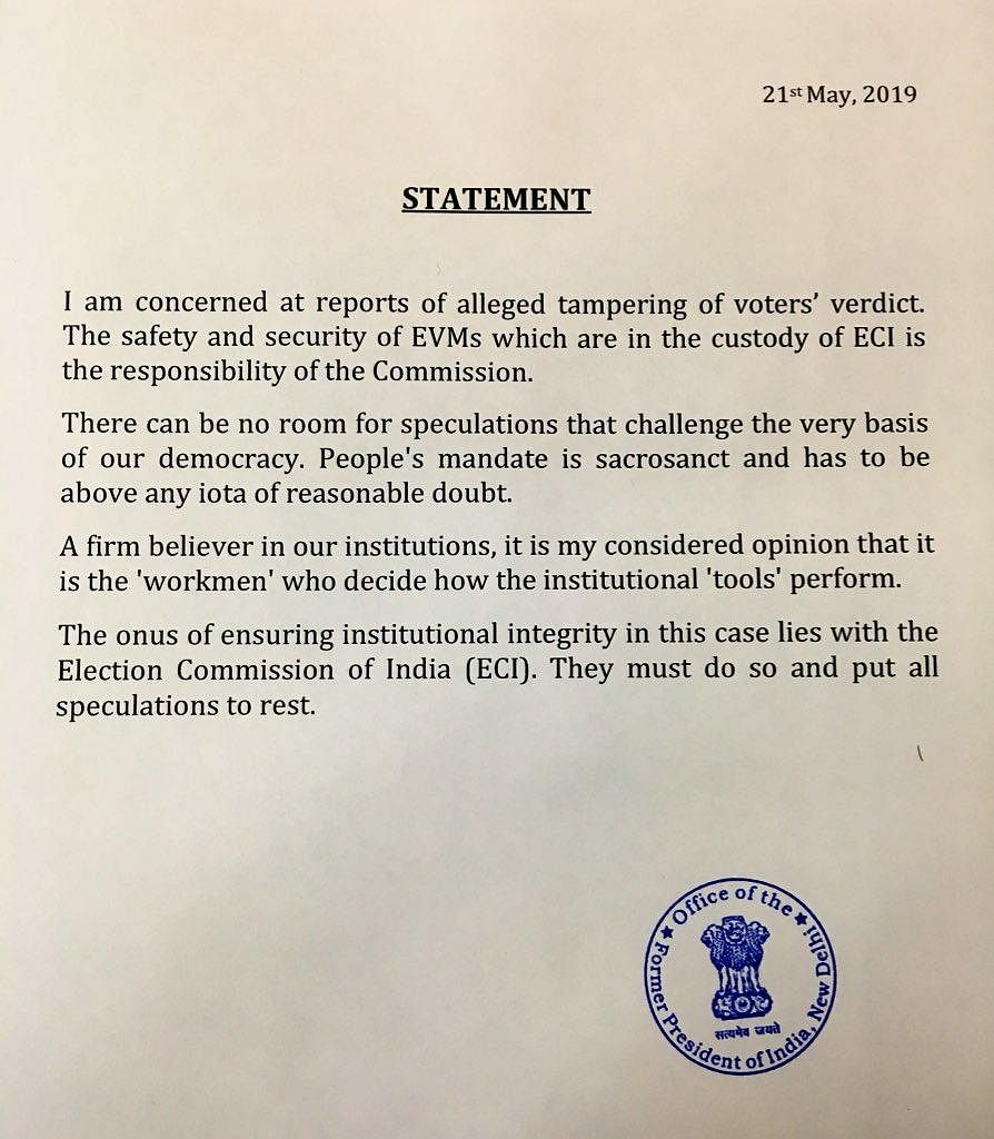 “The safety and security of EVMs, which are in the custody of the ECI, is the responsibility of the Commission.”
