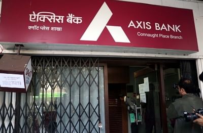 New Delhi: The Axis Bank in New Delhi