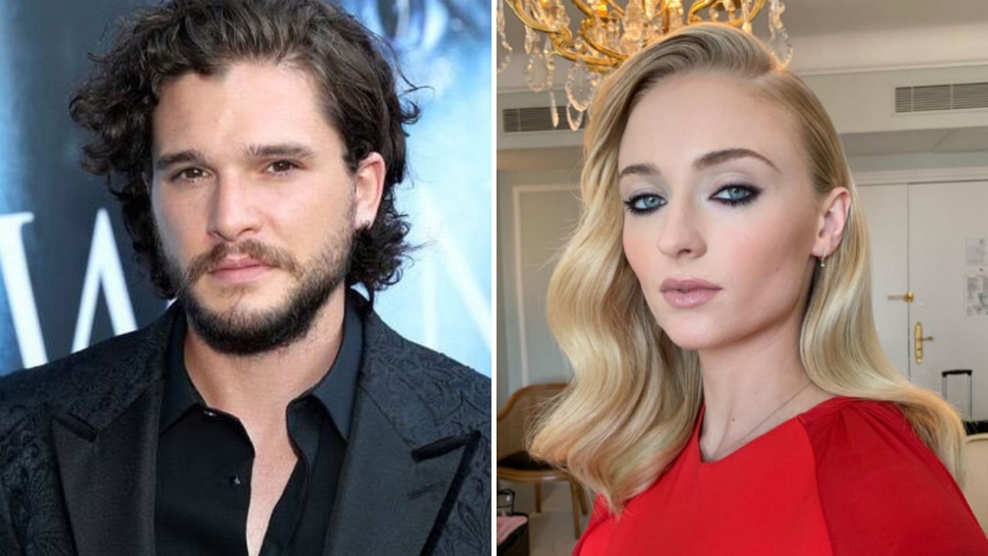 Kit Harington and Sophie Turner on the <i>Game of Thrones </i>finale.