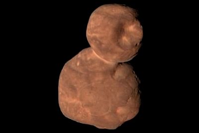 This composite image of the primordial contact binary Kuiper Belt Object 2014 MU69 (nicknamed Ultima Thule) ÃƒÂ¢Ã‚Â€Ã‚Â“ featured on the cover of the May 17 issue of the journal Science. (Photo: NASA/Johns Hopkins University/Roman Tkachenko)