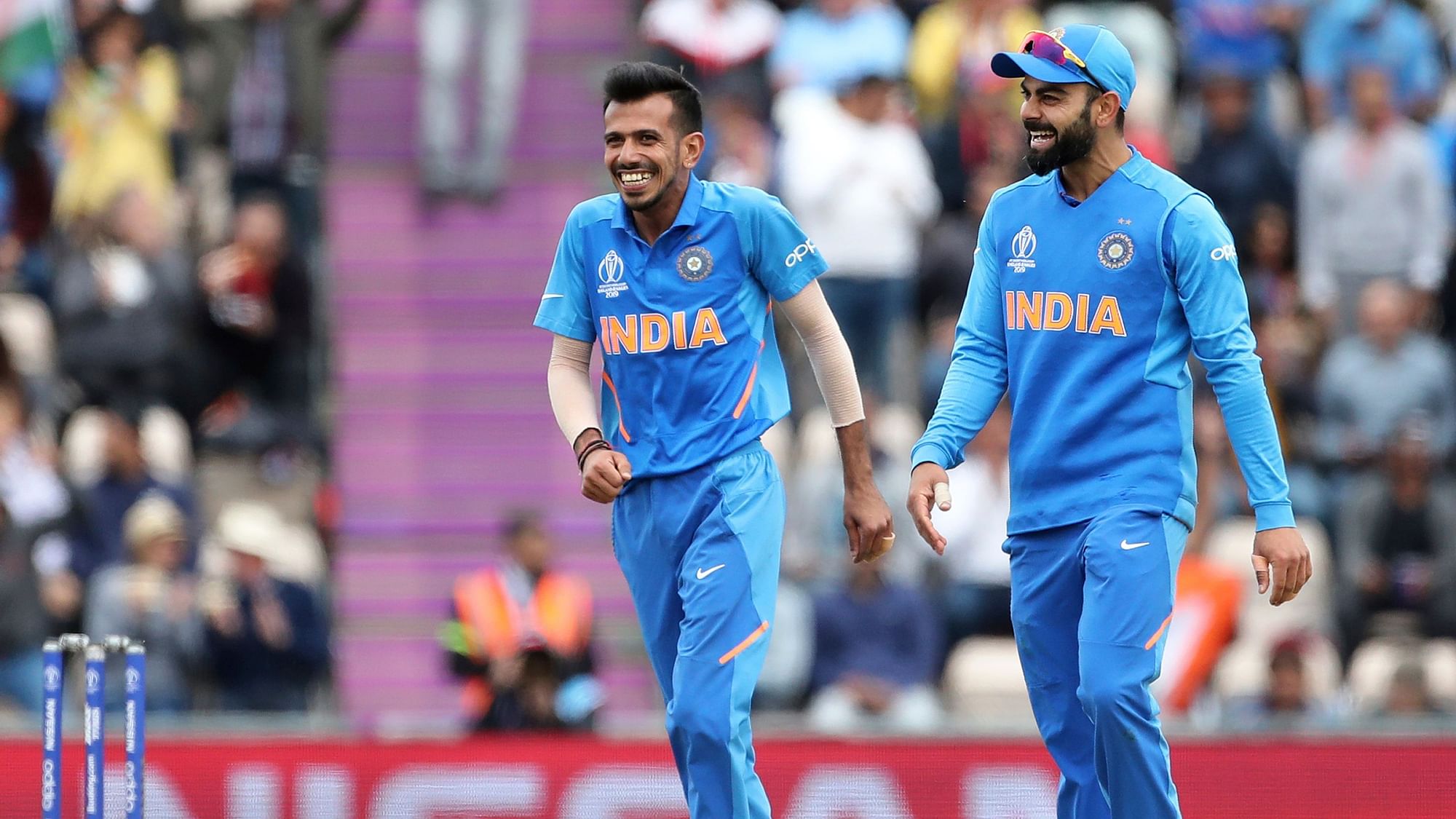 Yuzvendra Chahal in action against South Africa in India’s first match of ICC World Cup 2019 in Southampton.
