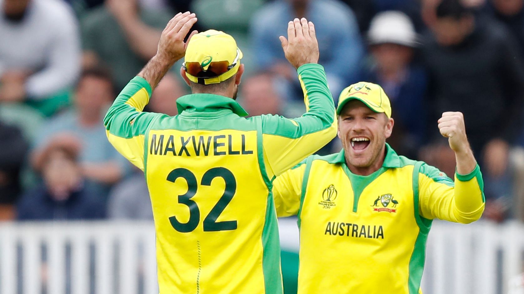 Glenn Maxwell and Aaron Finch’s relay catch saw Chris Woakes walking back to the hut for 26.
